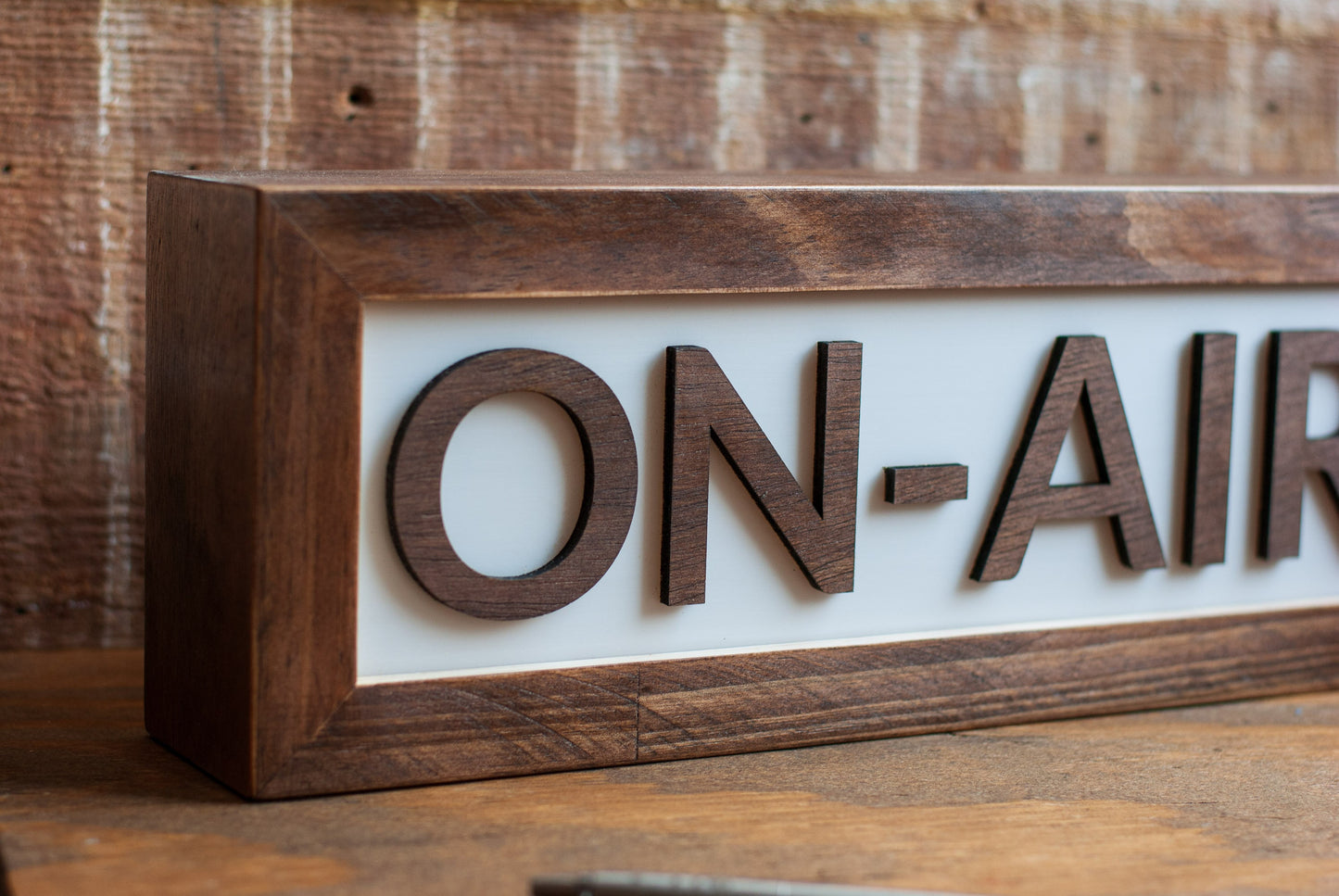 On Air LED Lightbox Sign for Podcasts, Recording Studio or Home Decor