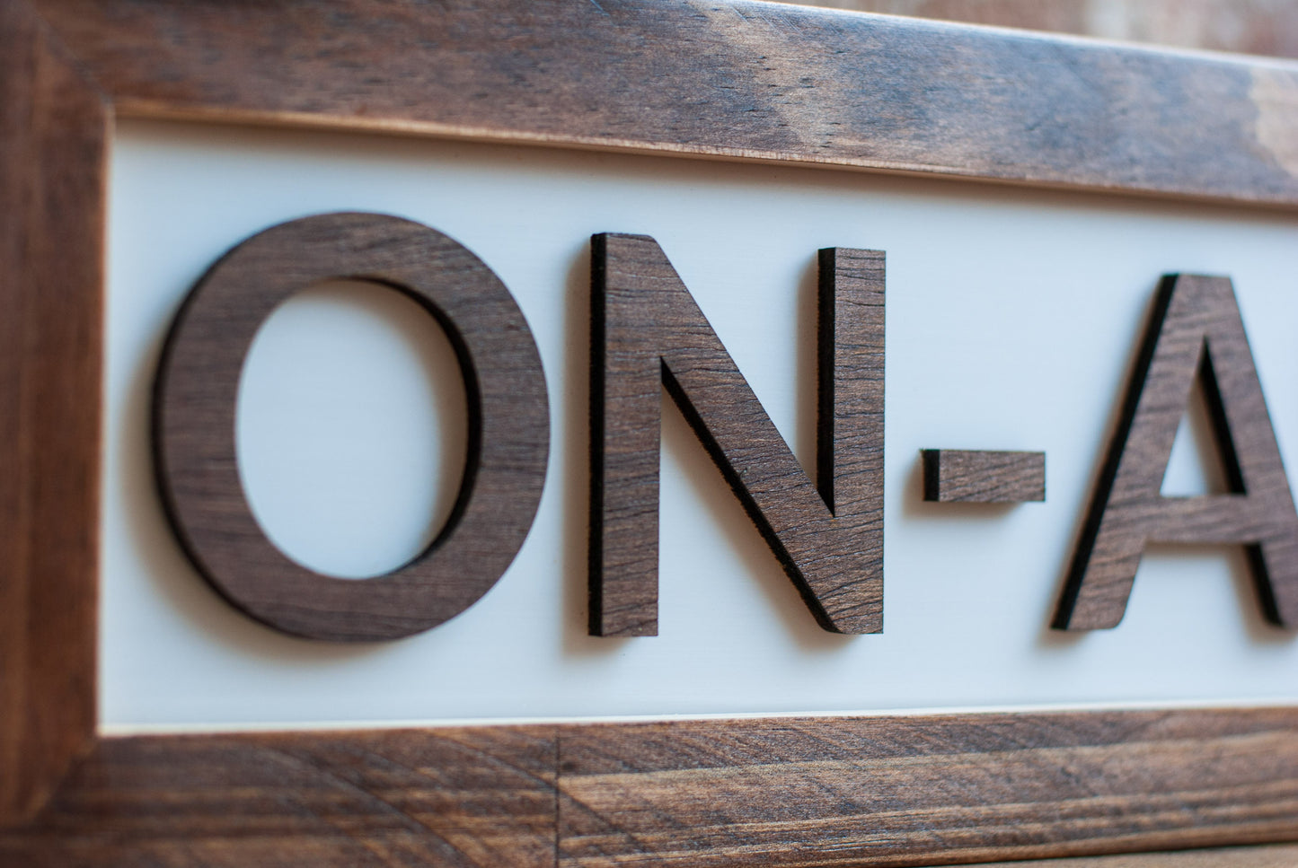 On Air LED Lightbox Sign for Podcasts, Recording Studio or Home Decor