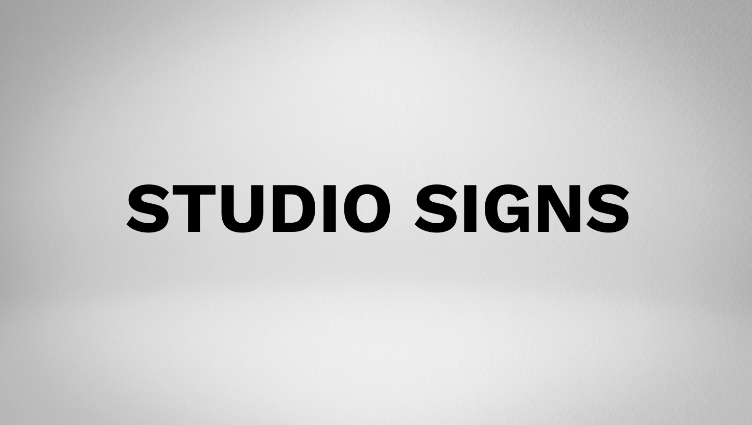 Studio & Office Signs