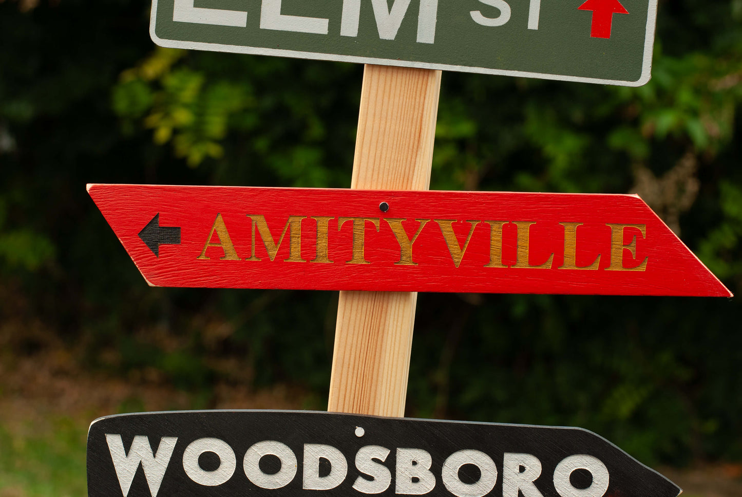 Customizable Horror Directional Post & Signs