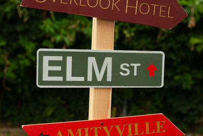 Customizable Horror Directional Post & Signs