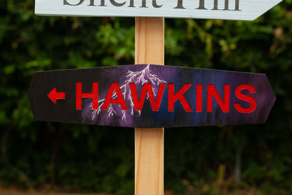 Customizable Horror Directional Post & Signs