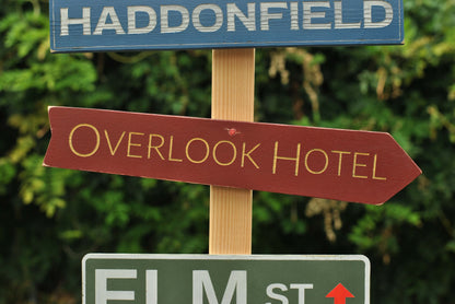Customizable Horror Directional Post & Signs