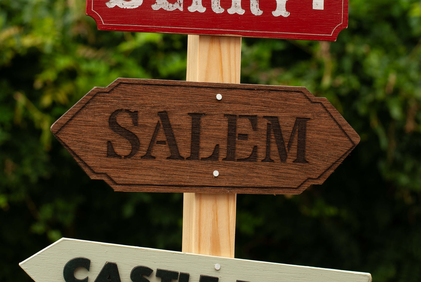 Customizable Horror Directional Post & Signs