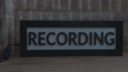 Recording Sign LED Lightbox